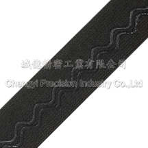 鬆緊帶矽膠止滑加工,雙波浪滴膠加工