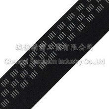 鬆緊帶矽膠止滑加工,三排灰色短條形滴膠加工