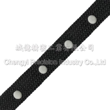 織帶矽膠止滑加工,矽膠灰色圓點防滑加工